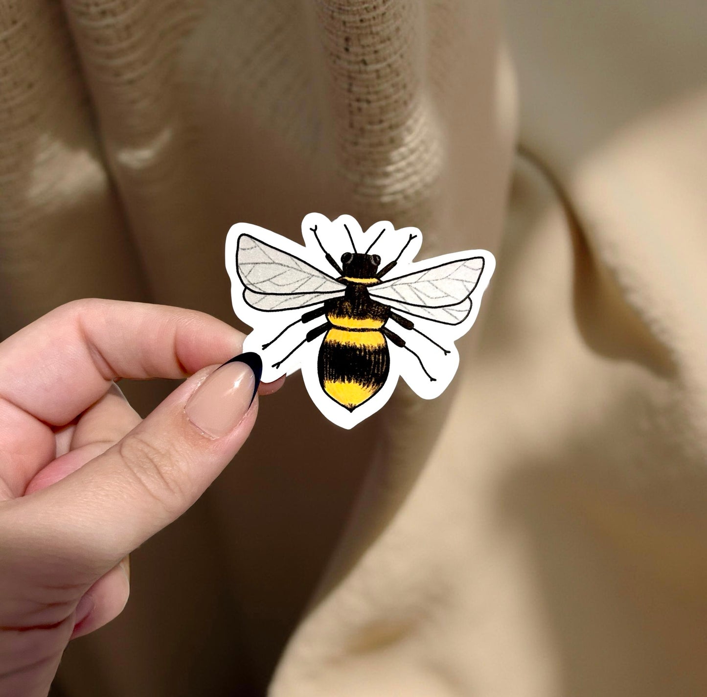 Bumblebee Waterproof Sticker, Bee Stciker