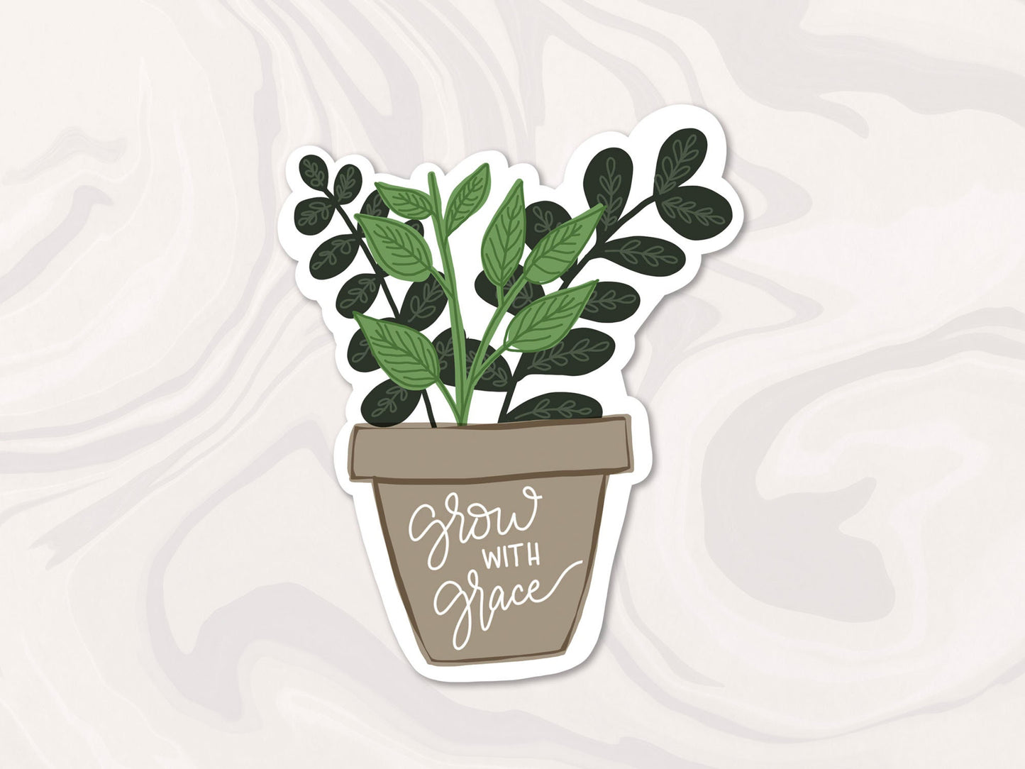 Grow With Grace Sticker