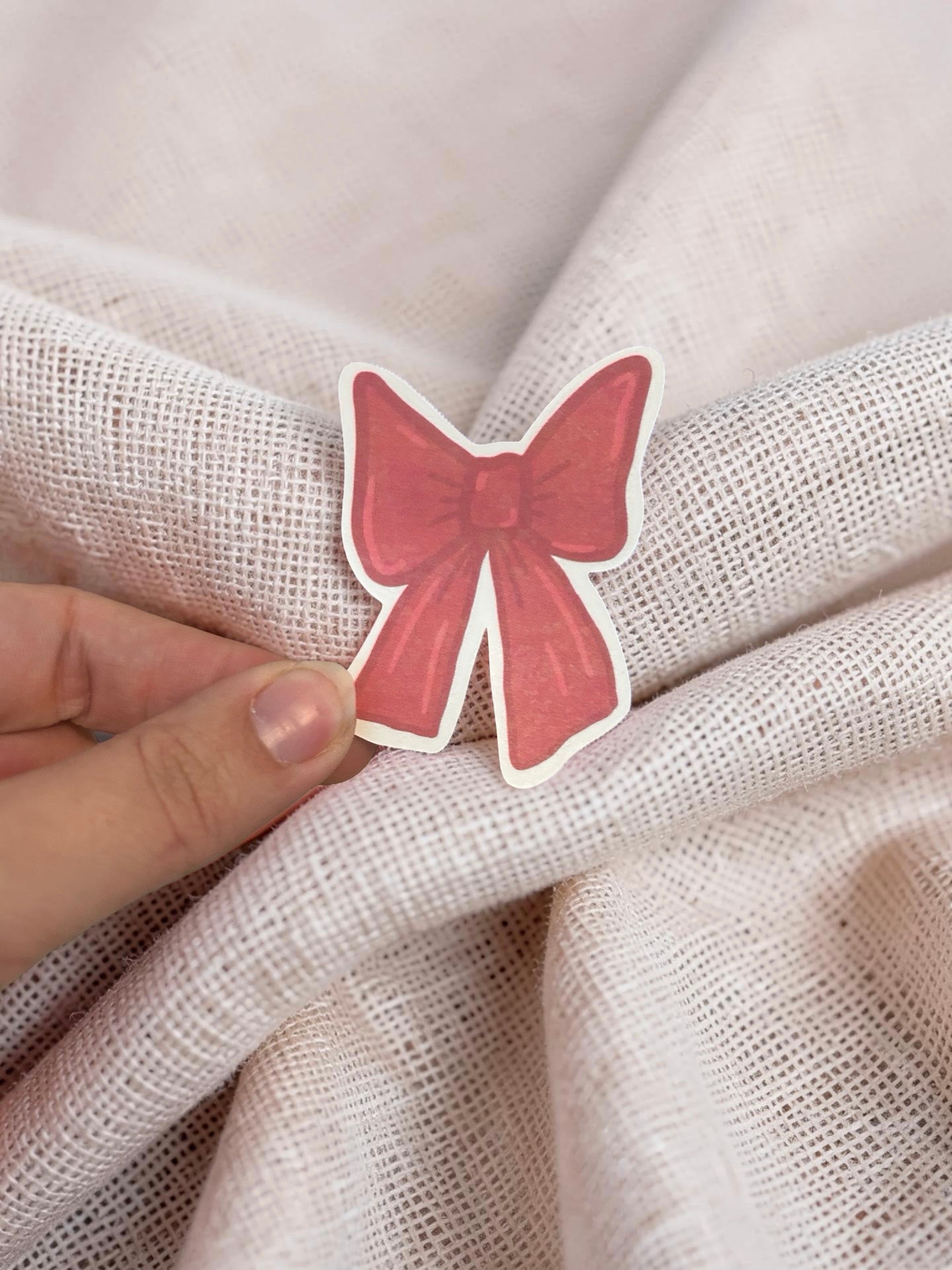 Big Pink Bow Sticker