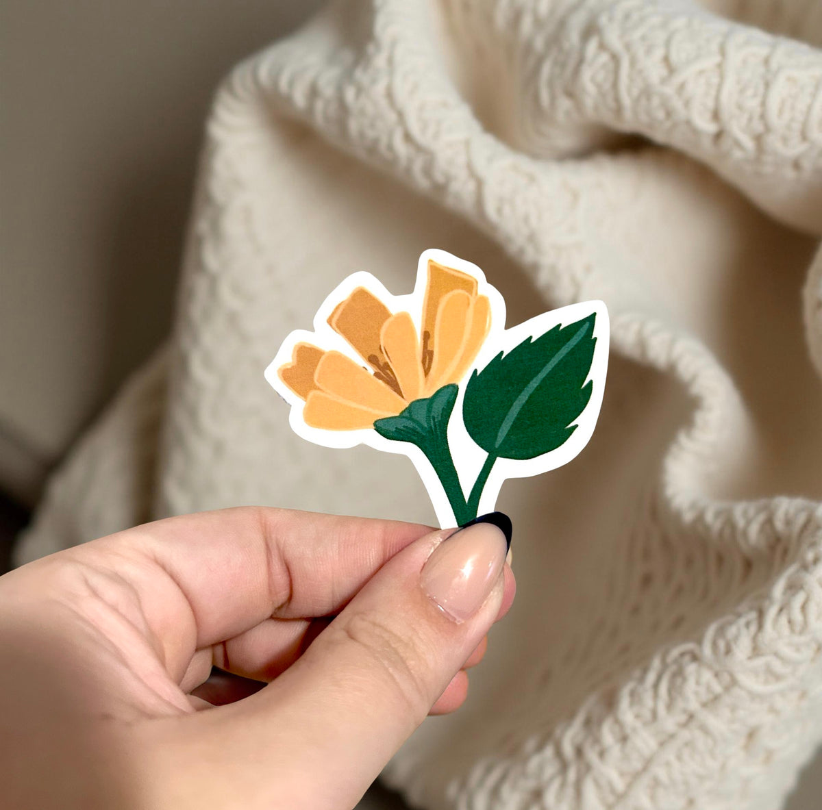 Yellow Flower Sticker