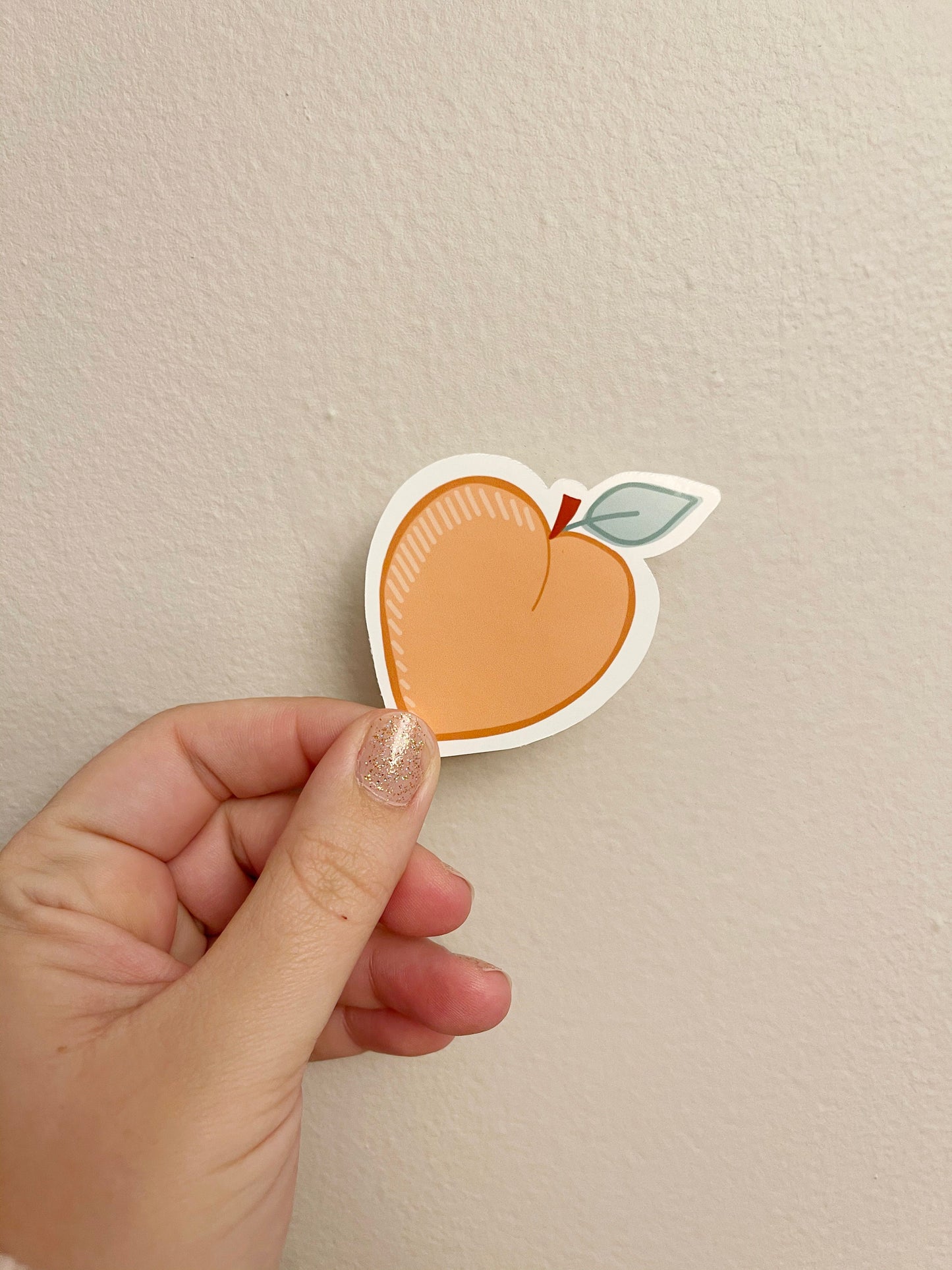 Peach Sticker