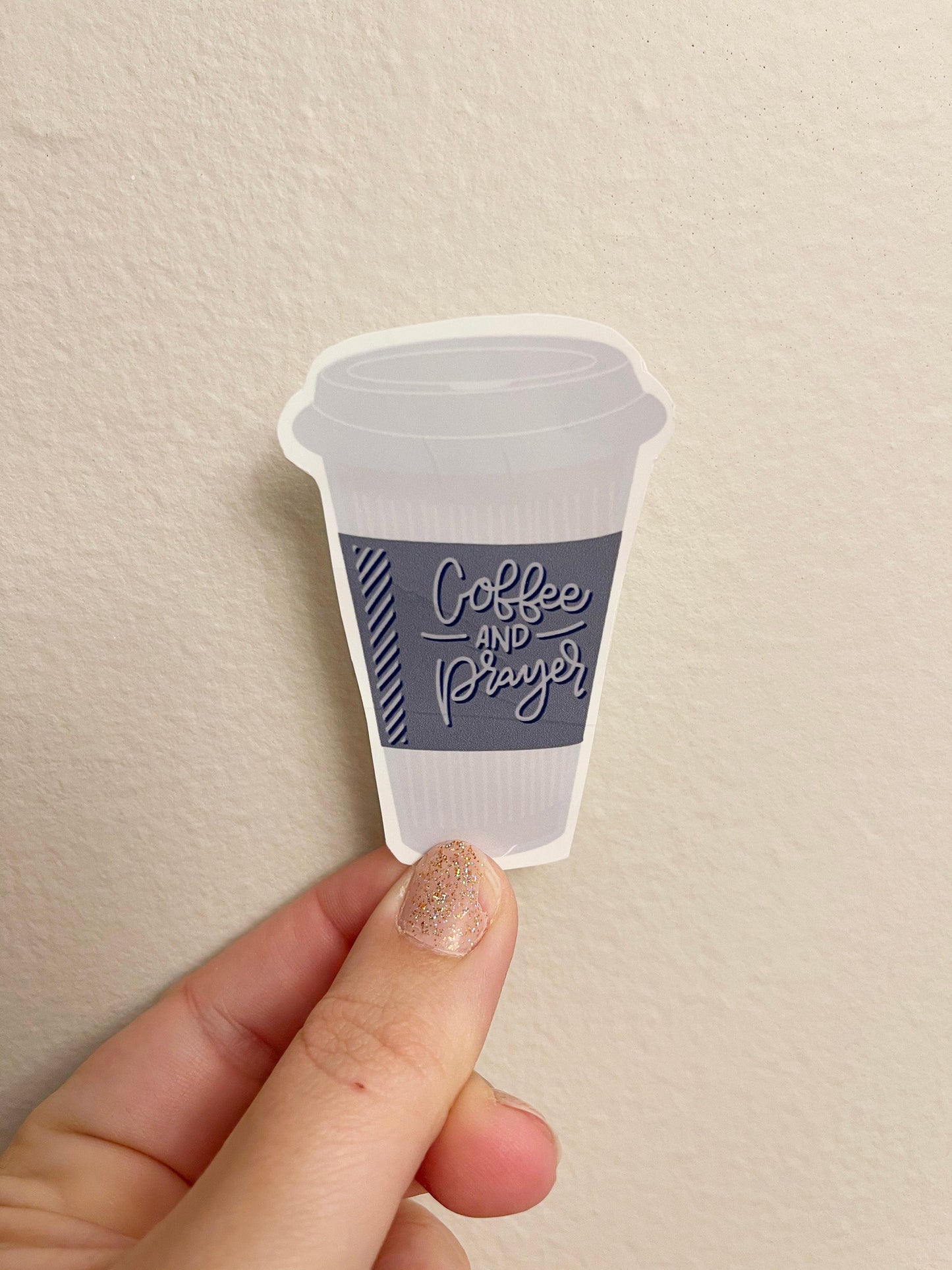 Coffee and Prayer Sticker