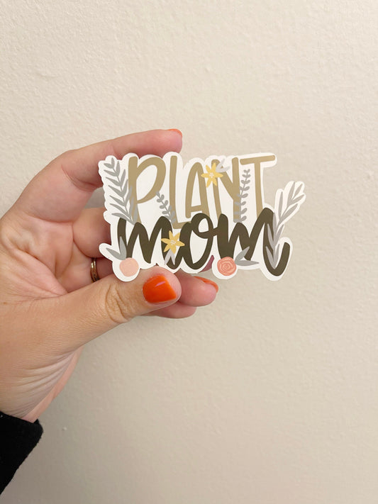 Plant Mom Vinyl Sticker