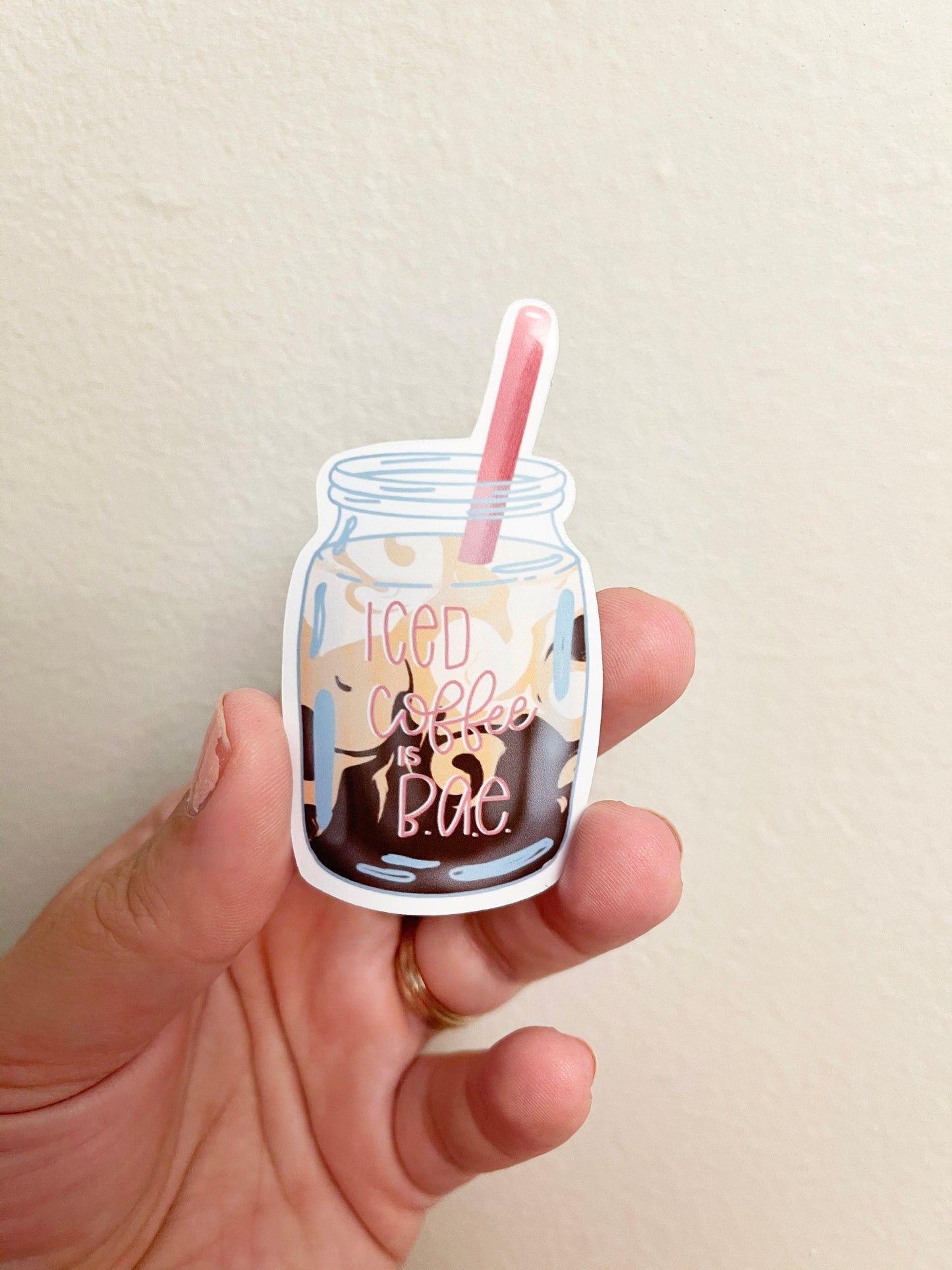 Iced Coffee is BAE Vinyl Sticker