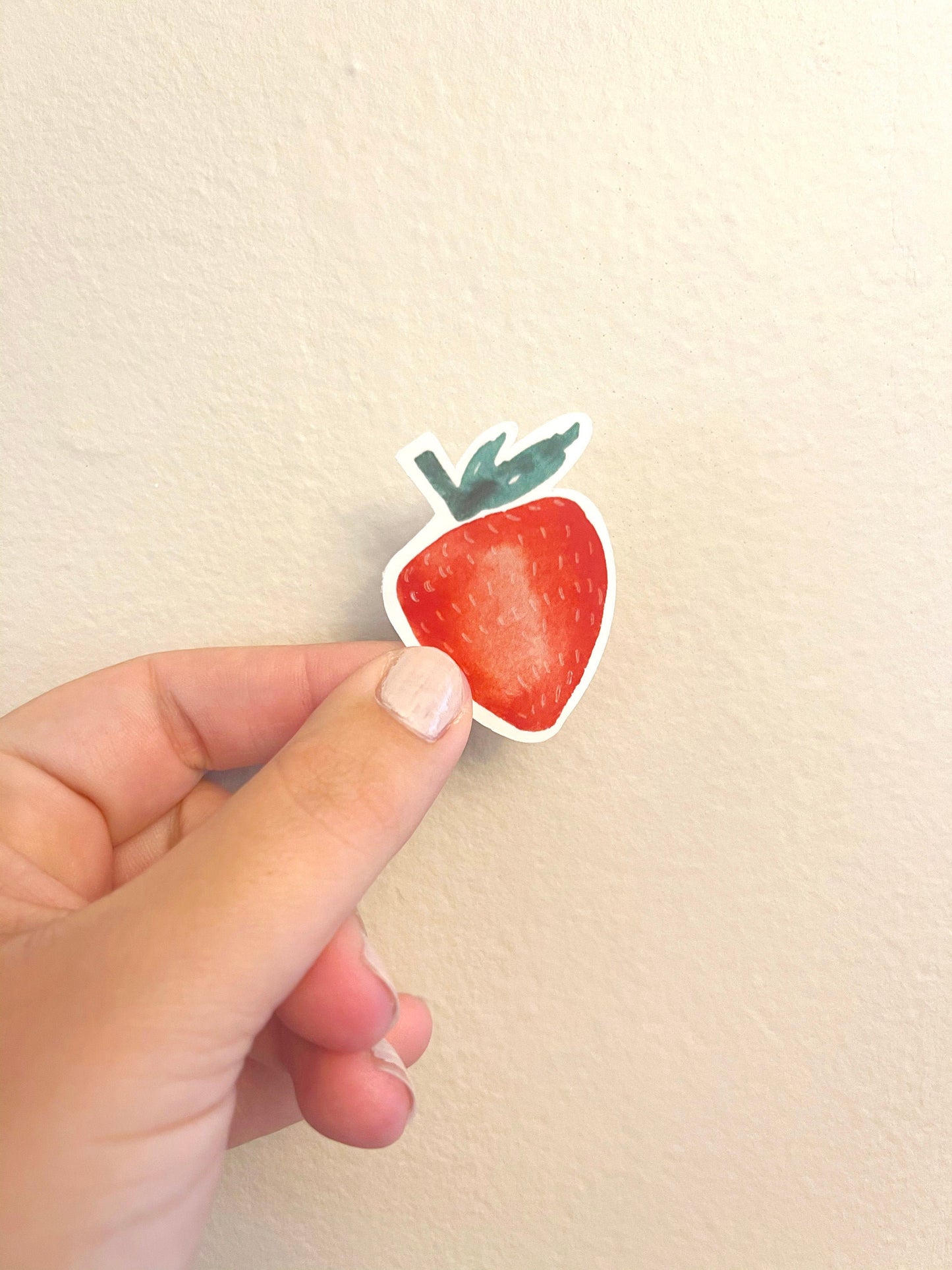 Watercolor Strawberry Sticker