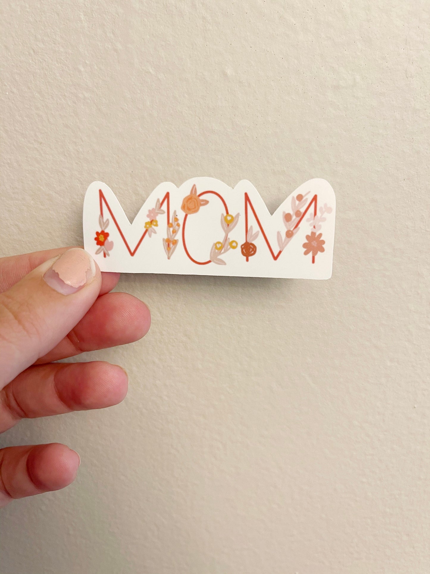 Mom Flower Sticker