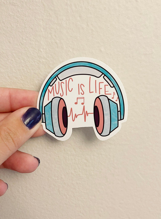 Music is Life Sticker