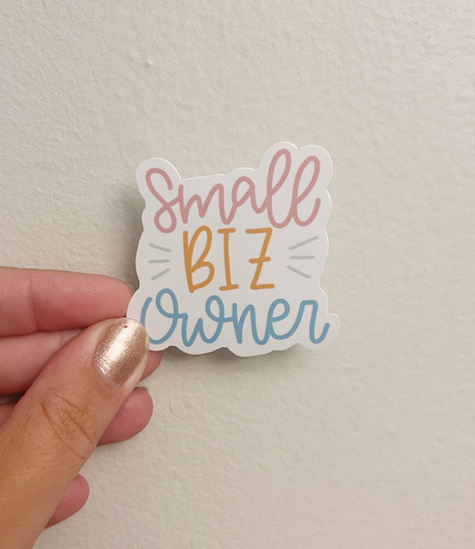 Small Biz Owner Sticker