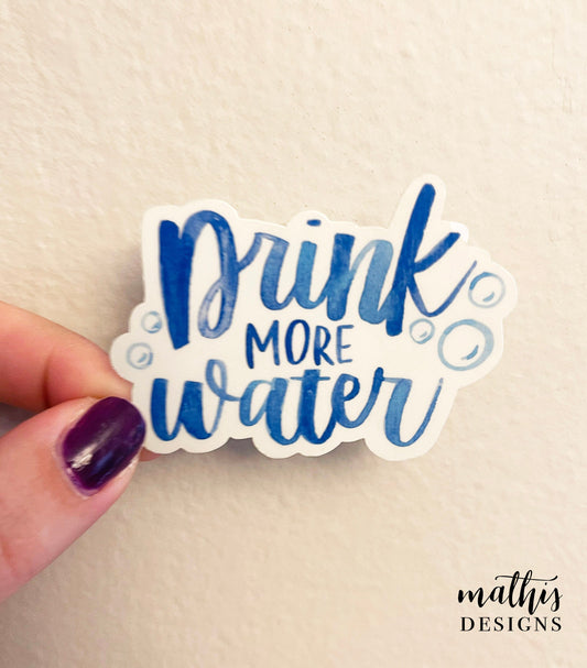 Drink More Water Sticker