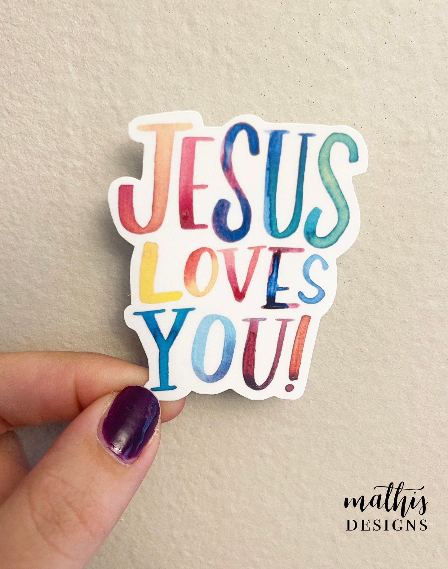 Jesus Loves You Sticker