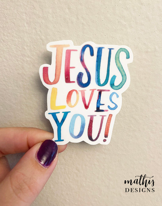 Jesus Loves You Sticker