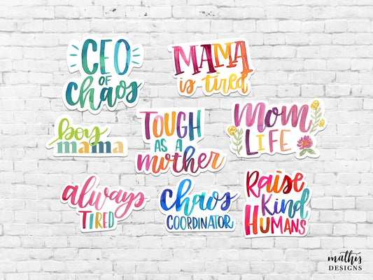 Mom Life Sticker Set of 8