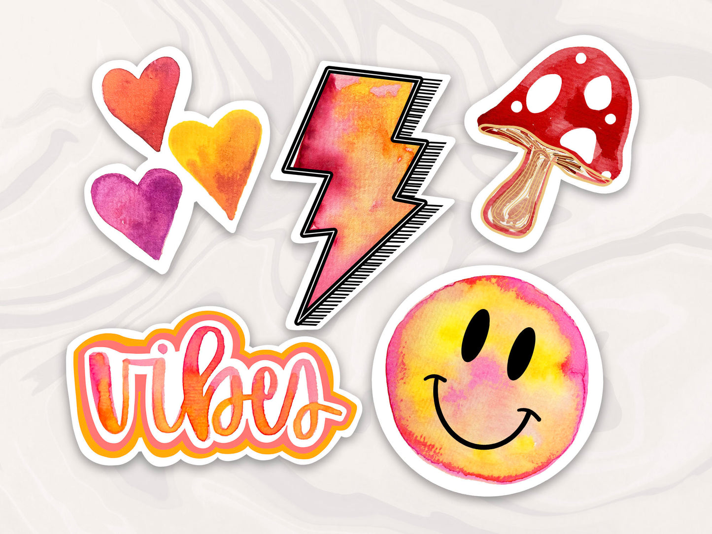 Vibe Trendy Sticker Set of 5