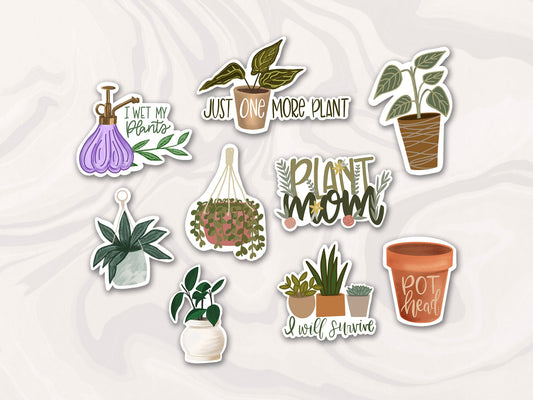 Plant Lover Sticker Set of 9